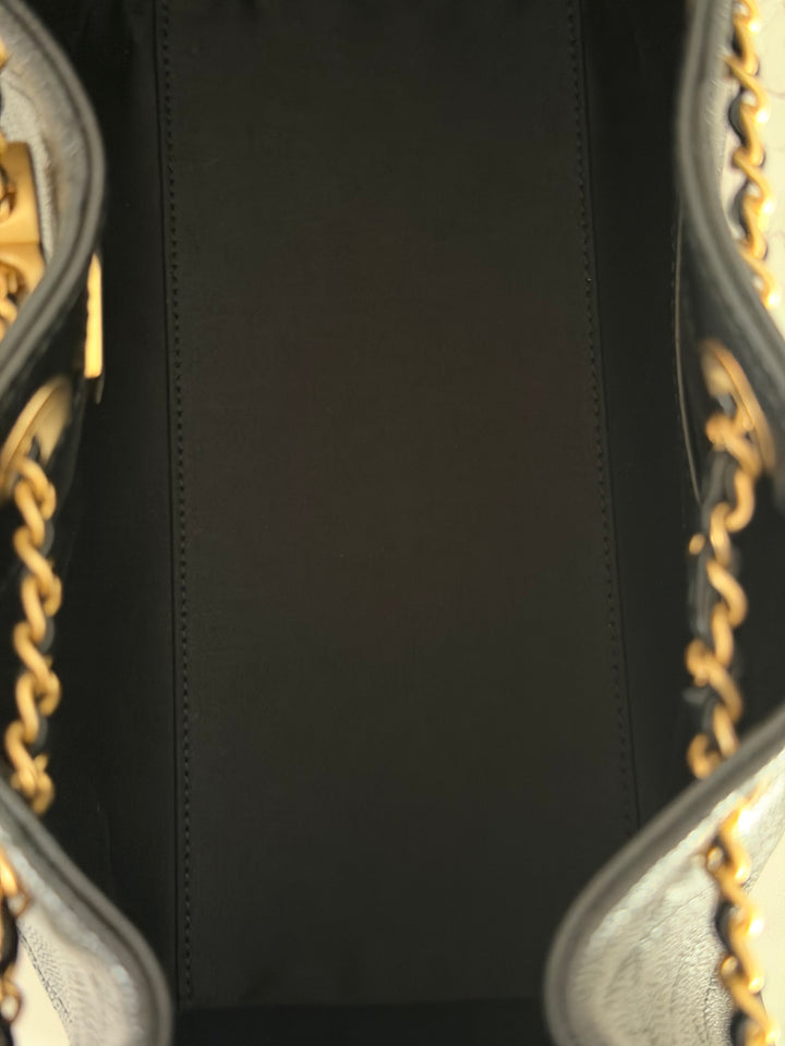 CHANEL 25 2025 size SMALL in Black Caviar Aged GHW Hobo Bag