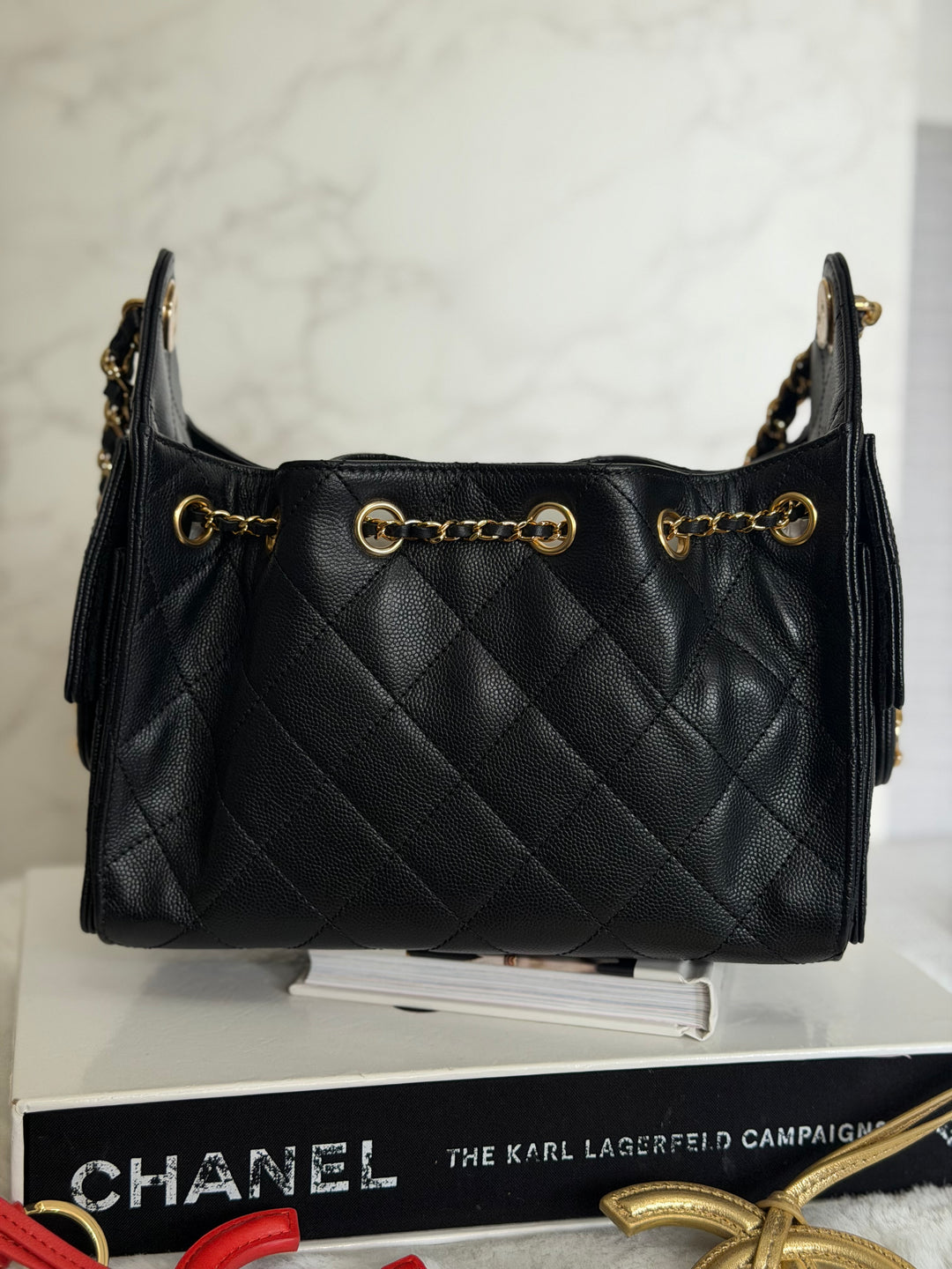 CHANEL Mini 25 Hobo Bag in Black Caviar Shiny GHW 2026 26A/B
