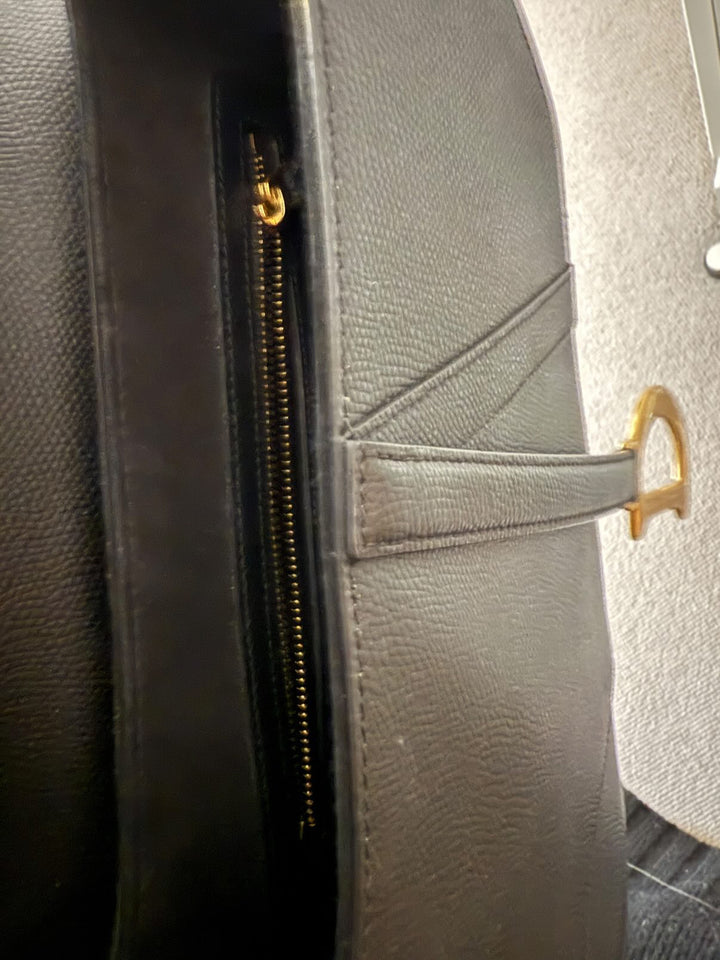 DIOR Saddle Flap Bag GHW Size Medium with Guitar Strap 2020