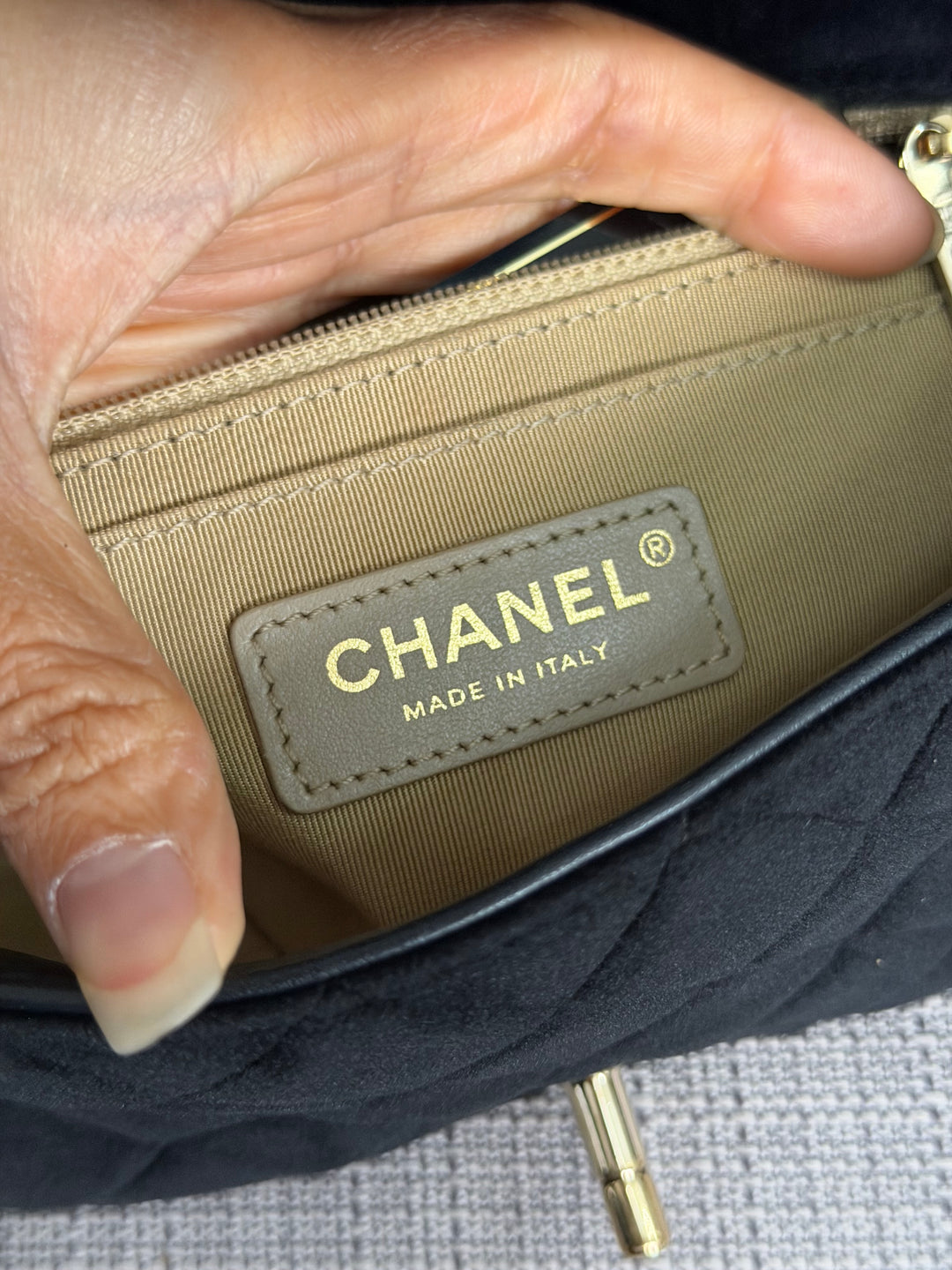 CHANEL series 30 2020 20K collection Black Velvet Crystal Pearl Crush Adjustable Strap LGHW Mini Rectangular Flap Bag