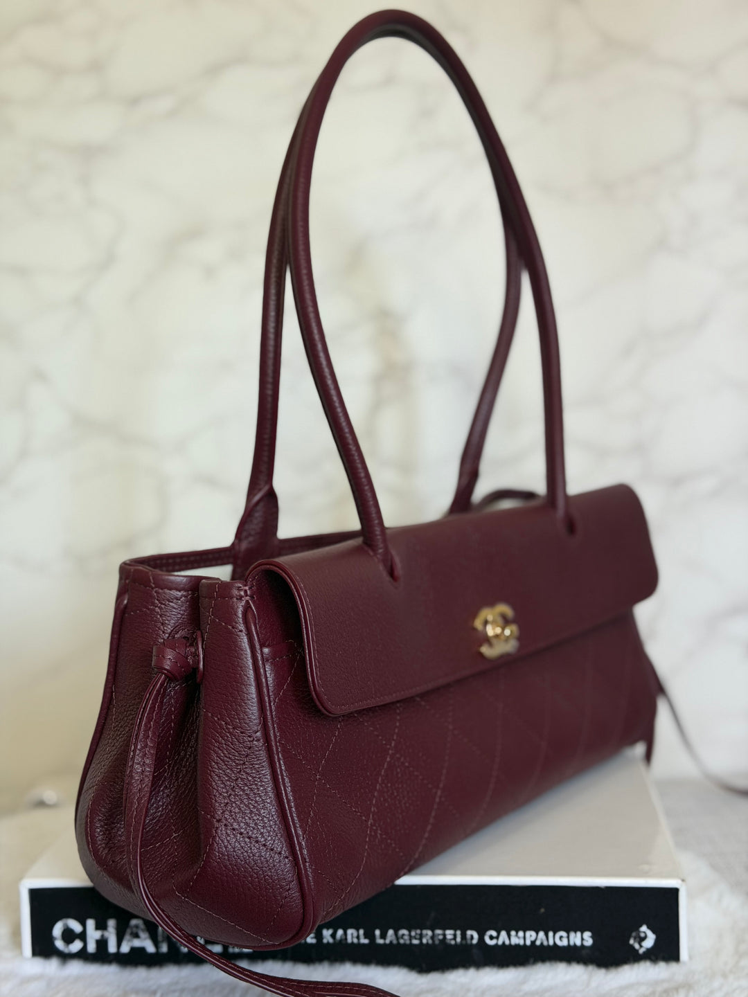 CHANEL Burgundy Caviar LGHW Urban Essentials East West Shopping Tote Bag size Small Matthieu Blazy 26S 2026