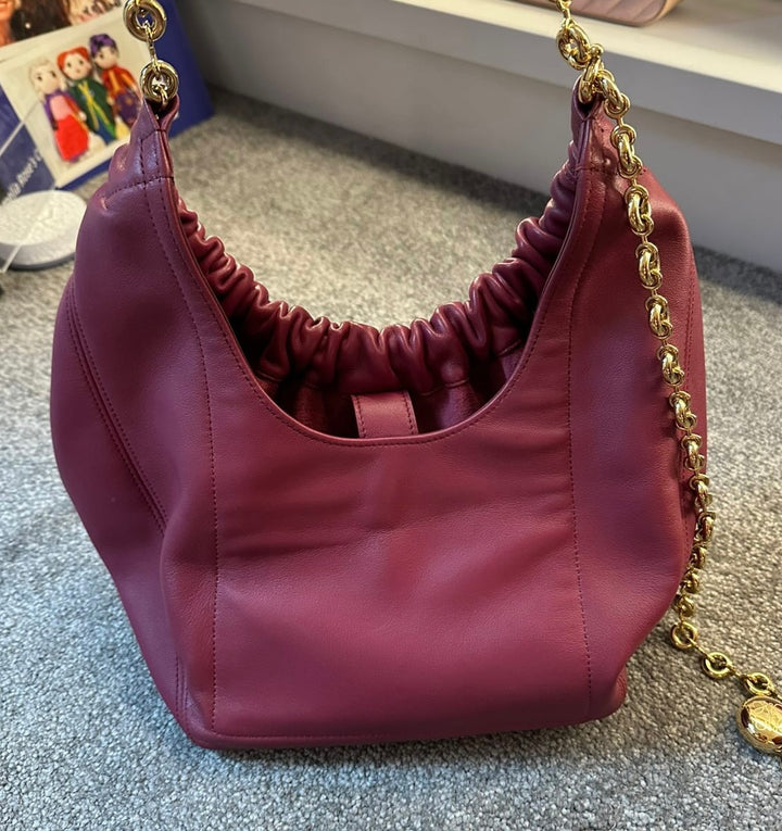 LOEWE Small Leather Squeeze Top-Handle Bag