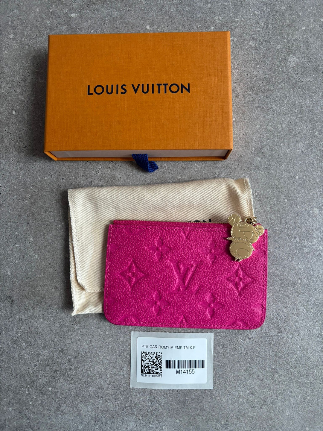 Louis Vuitton LV Romy Card Holder Takashi Murakami LV x TM in Kawaii Pink Monogram