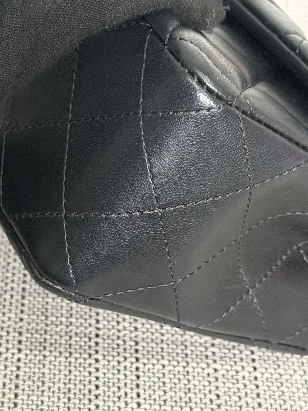 CHANEL Black Lambskin LGHW Mini Rectangular Flap Bag 2025