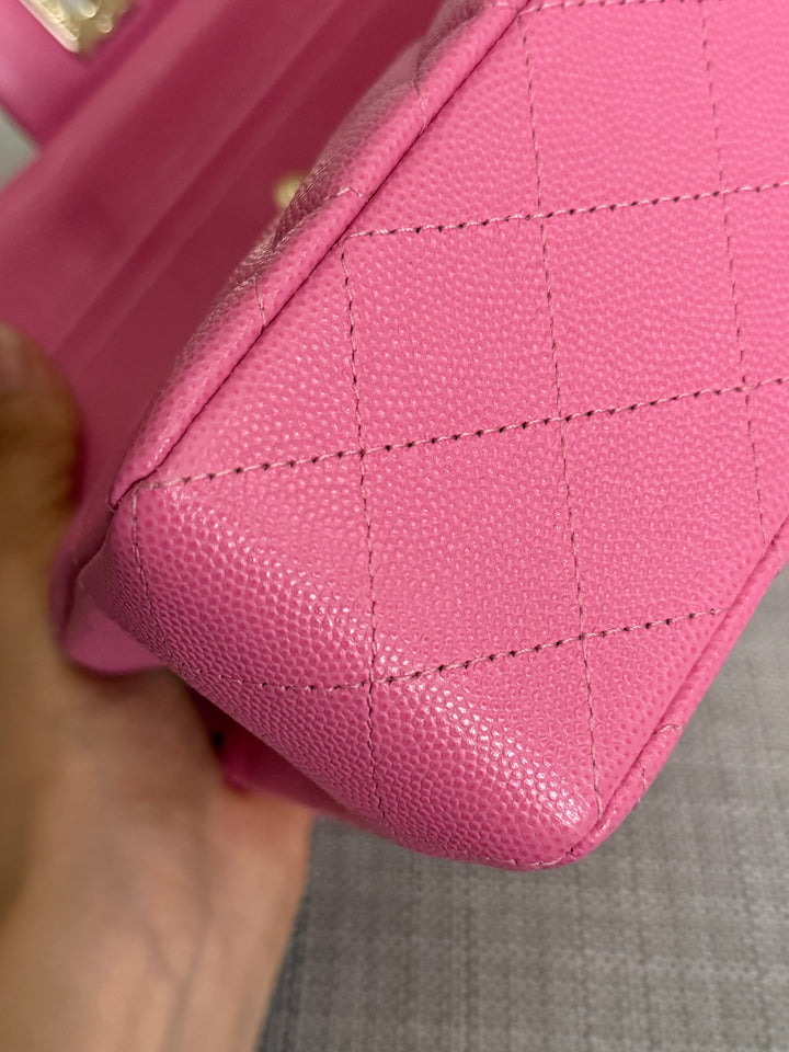 CHANEL series 31 21P Collection Pink Caviar LGHW Small Timeless Classic Double Flap Bag