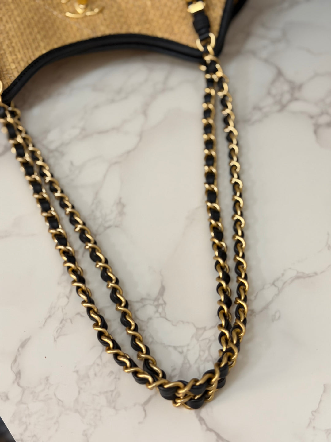 CHANEL 25K Raffia Small Tote Bag 2025