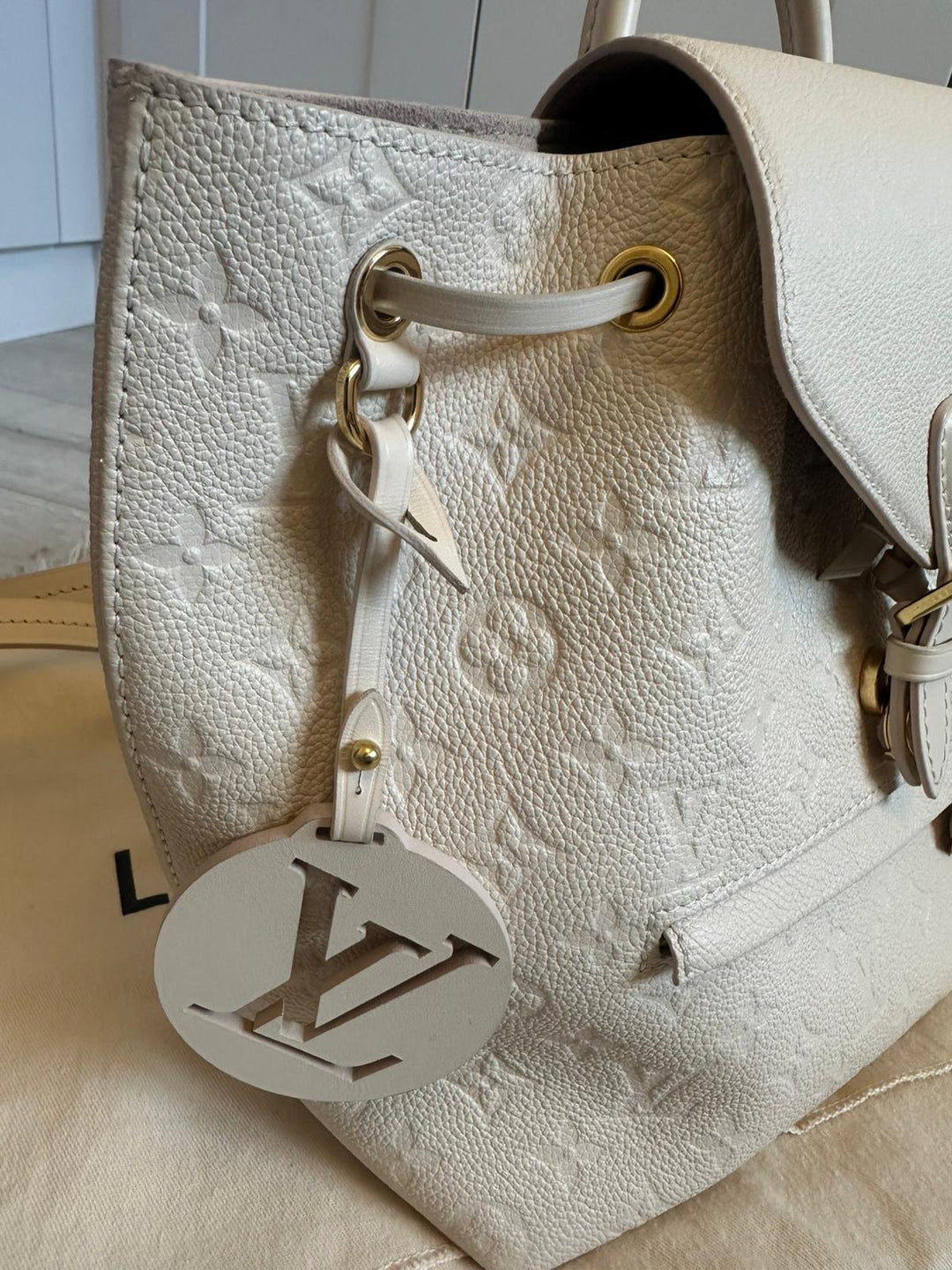 LOUIS VUITTON LV Monogram Emprinte Leather Montsouris Backpack PM M45410