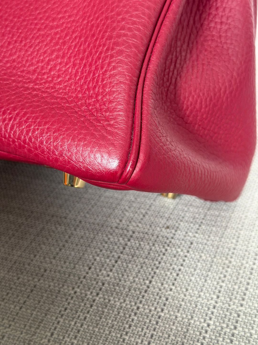 WA/Email to Purchase only- Hermes Rouge Grenat Togo Leather GHW Birkin 35 Stamp X 2016
