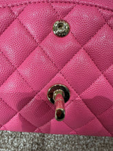 Load image into Gallery viewer, CHANEL 21C collection series 30 Barbie Pink Caviar LGHW Medium Timeless Classic Double Flap Bag
