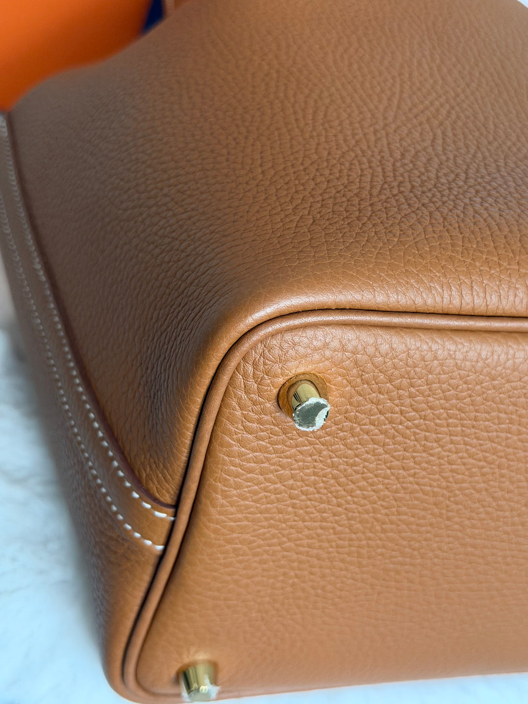 Hermès Picotin 18 In Gold Cle Leather GHW Stamp U 2022