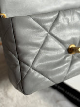 Load image into Gallery viewer, Chanel 19 size Small series 29 2020 Cruise Collection 20C Grey Lambskin Mixed HW Flap Bag
