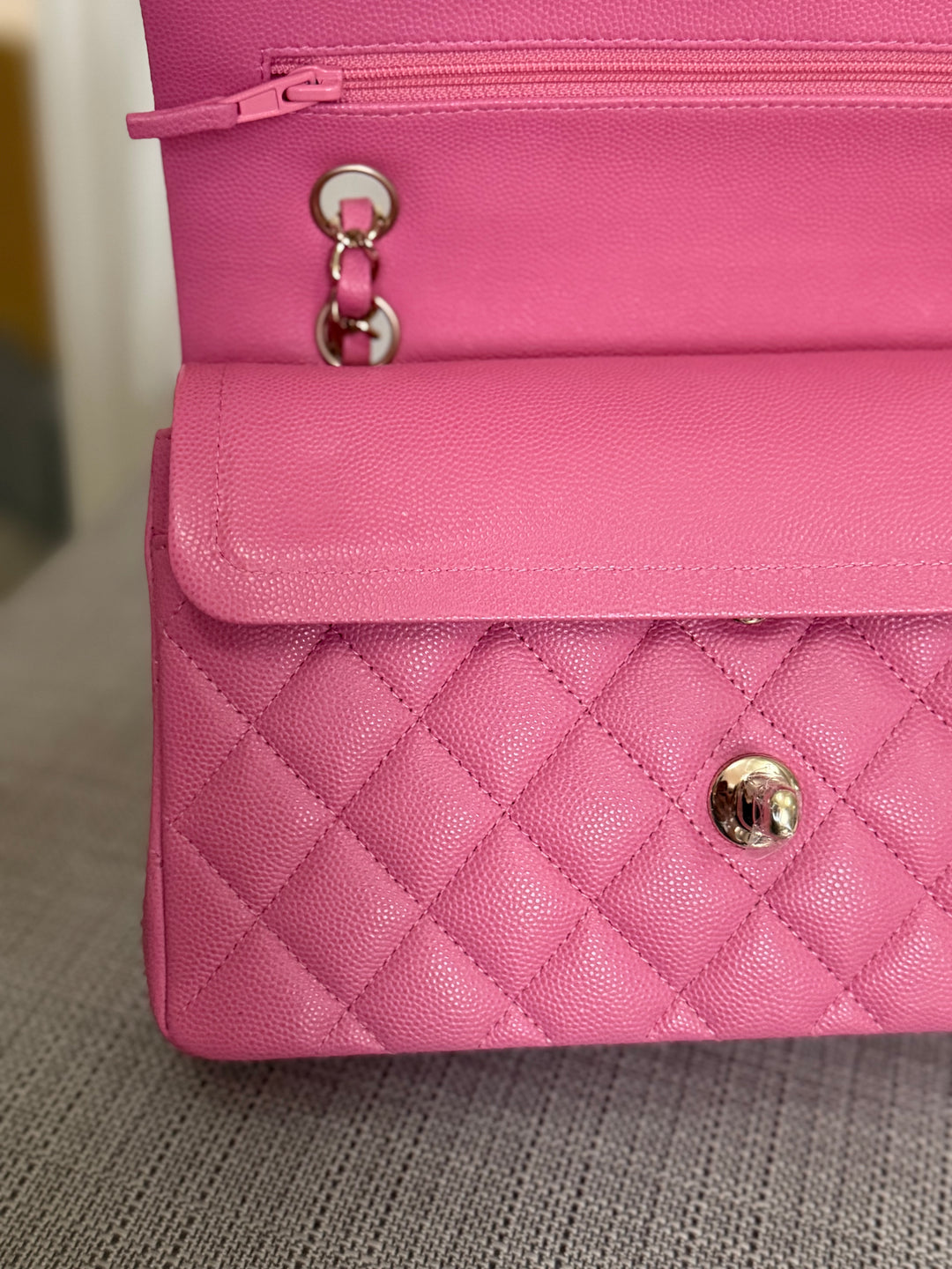 CHANEL series 31 21P Collection Pink Caviar LGHW Small Timeless Classic Double Flap Bag