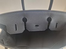 Load image into Gallery viewer, HERMES Noir/Black Togo Leather RGHW Birkin 30 Stamp D 2019
