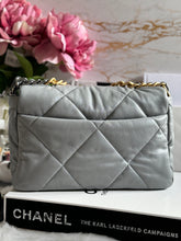 Load image into Gallery viewer, Chanel 19 size Small series 29 2020 Cruise Collection 20C Grey Lambskin Mixed HW Flap Bag
