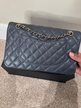 Load image into Gallery viewer, CHANEL 21B 2021 Dark Grey Caviar LGHW Medium ML Timeless Classic Double Flap Bag
