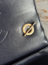 Load image into Gallery viewer, Chanel series 28 2018/2019 Navy Lambskin Champagne GHW Trendy CC Flap Bag size Small with Detachable Strap
