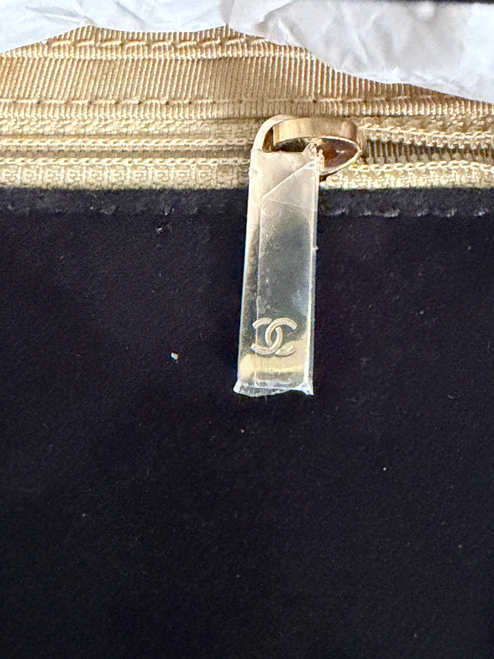 CHANEL series 30 2020 20K collection Black Velvet Crystal Pearl Crush Adjustable Strap LGHW Mini Rectangular Flap Bag