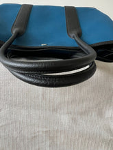 Load image into Gallery viewer, Hermes Garden Party 36 in Blue canvas and negoda leather with silver hardware
