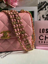 Load image into Gallery viewer, Chanel 22K 2022 Fall/Winter Collection Pink Caviar Coco First Mini Flap Bag with Aged GHW (AS3580)
