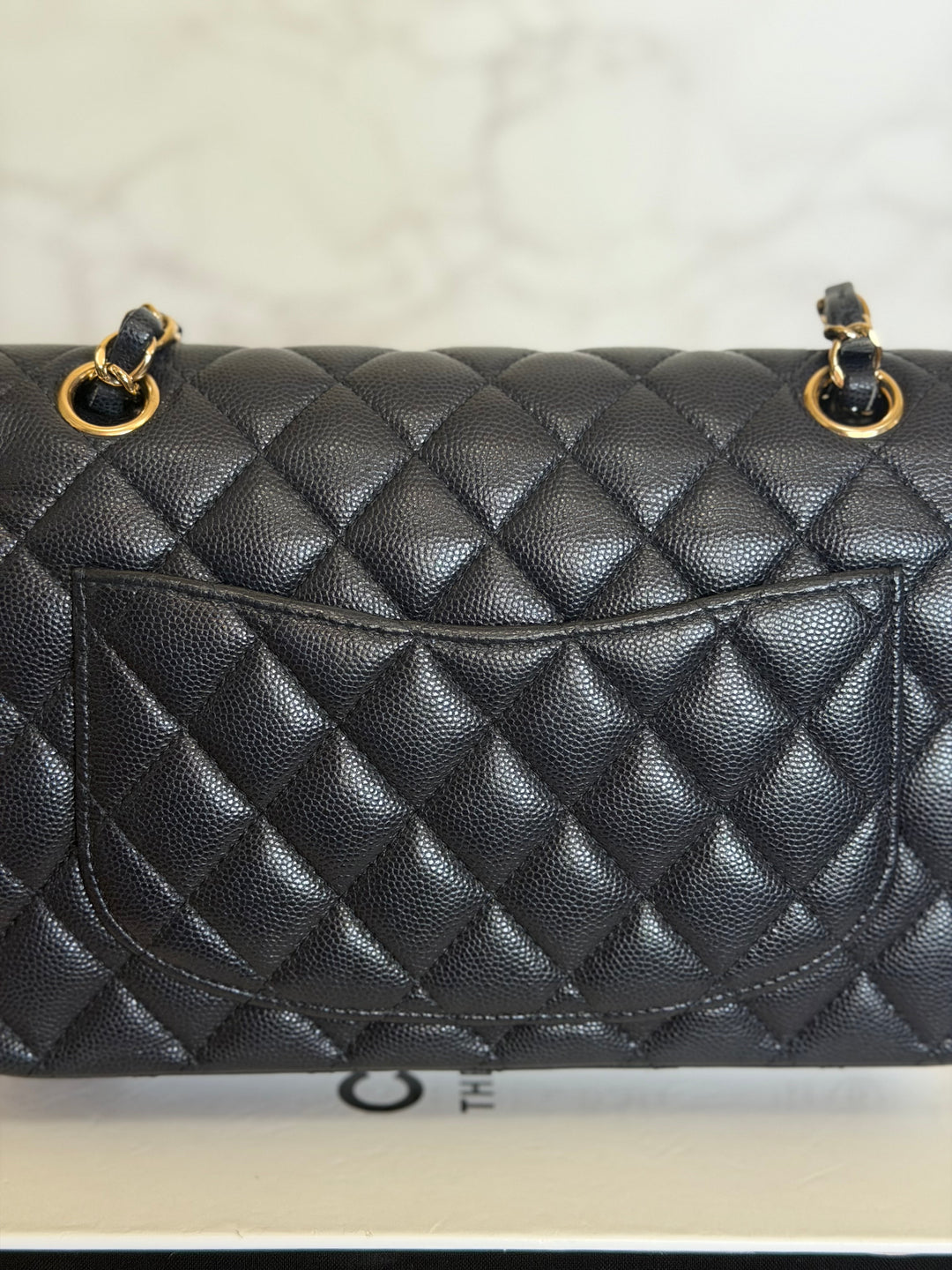CHANEL series 31 Dark Navy Caviar LGHW Small Timeless Classic Double Flap Bag 2020/2021