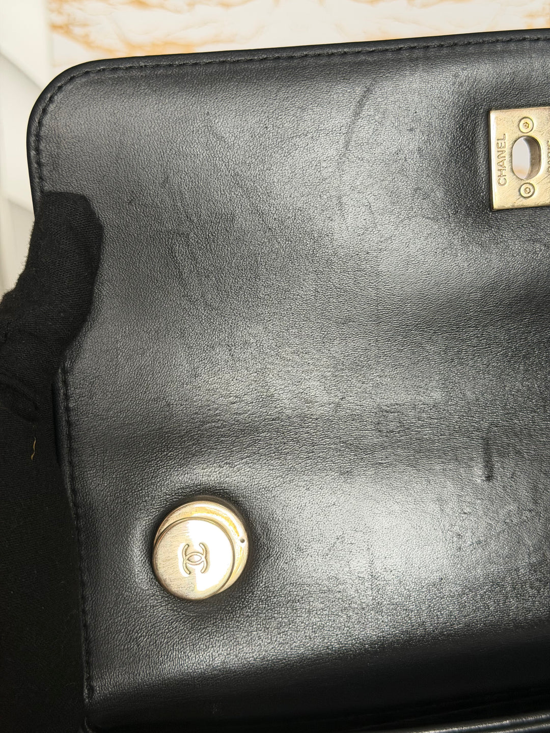 CHANEL Black Lambskin LGHW Trendy CC Flap Bag size SMALL with Non detachable Shoulder strap 2023