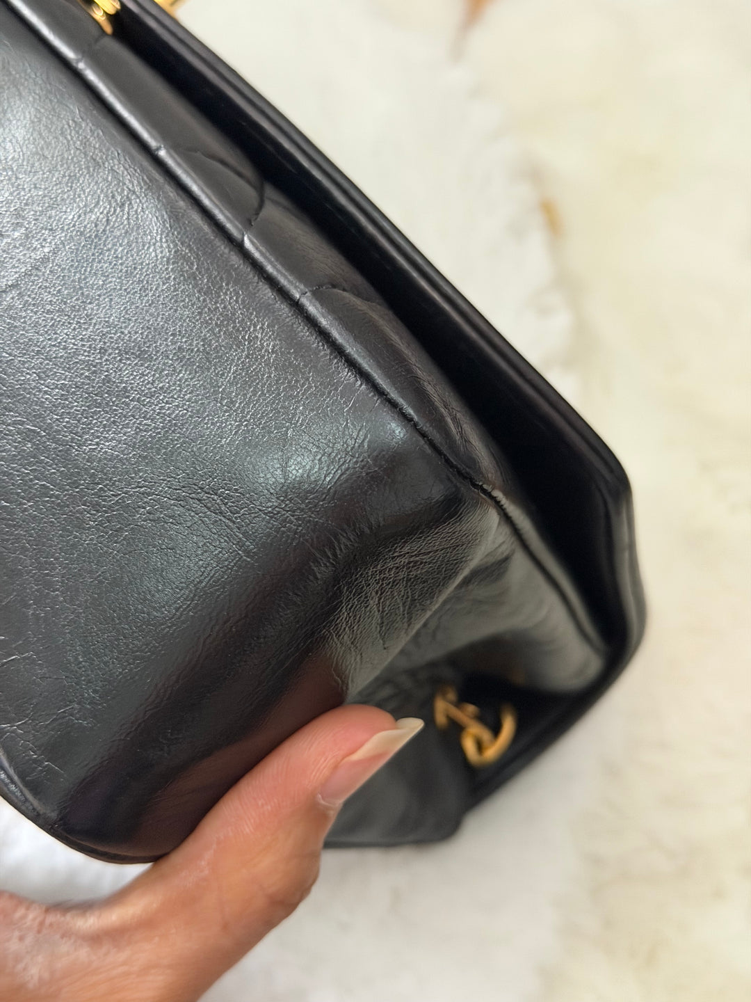 CHANEL Vintage series 2 24k GHW Hardware Diana Flap Bag size SMALL 1991-1994