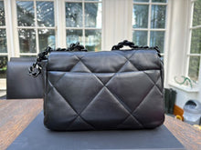Load image into Gallery viewer, Chanel 19 Flap Bag in Size Small 22P collection 2022 So Black Lambskin So Black Hardware
