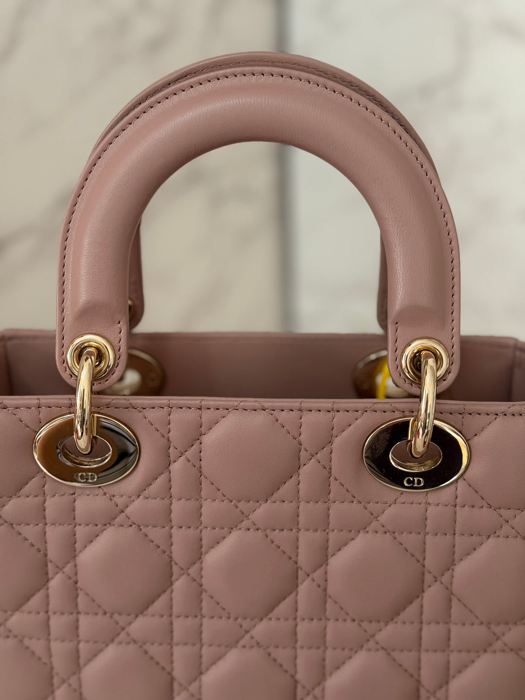 DIOR Lady Dior In Blush Lambskin LGHW size SMALL 2020