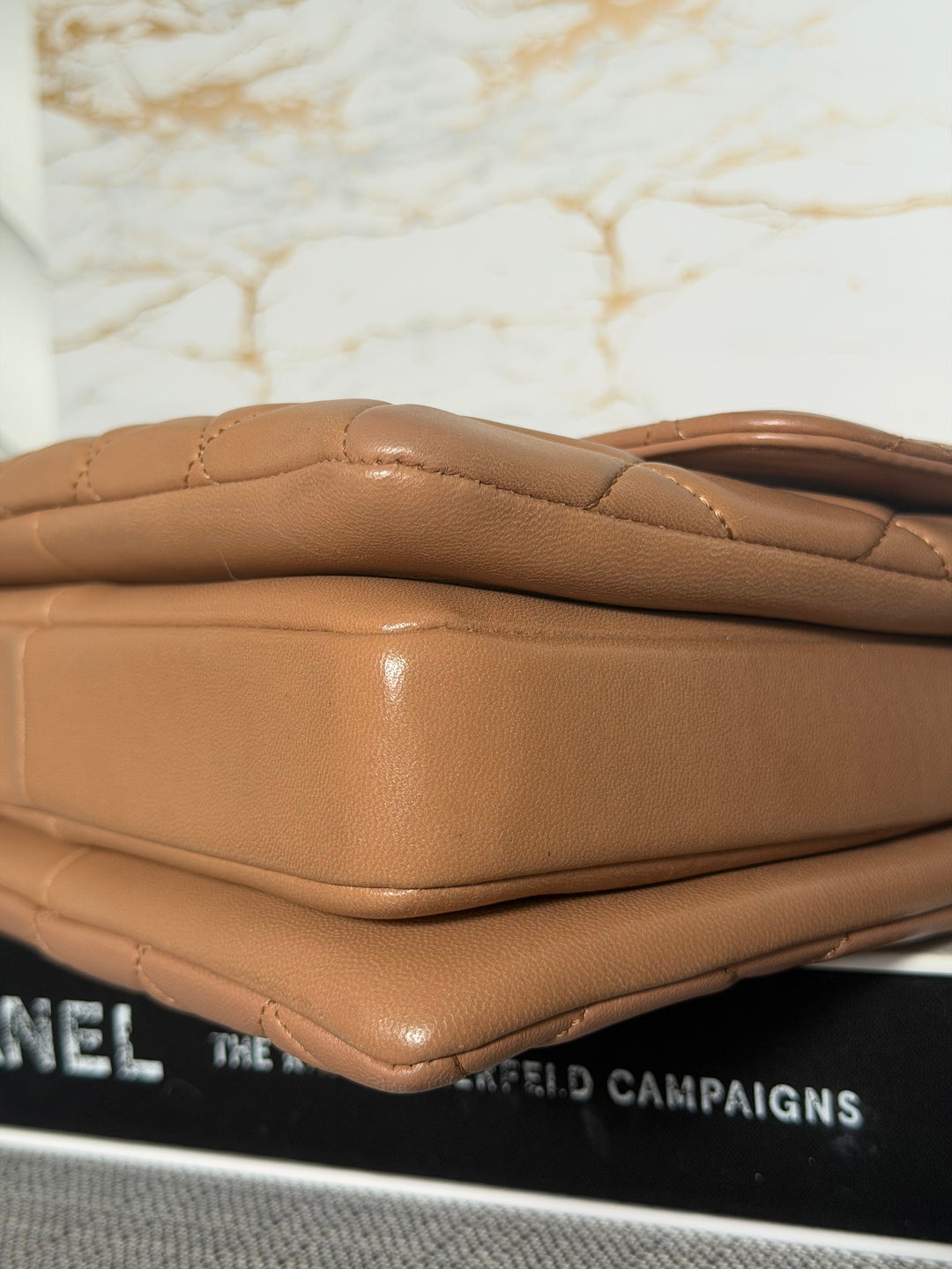 CHANEL series 23 Caramel Dark Beige Lambskin Trendy CC Flap Bag size SMALL with LGHW and detachable strap