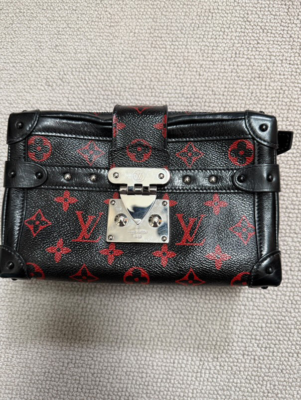 LOUIS VUITTON Petite Malle Soft MM Infrarouge Monogram