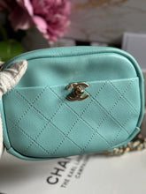 Load image into Gallery viewer, Chanel series 26 Tiffany Blue Goat skin LGHW Casual Trip Camera Case Bag
