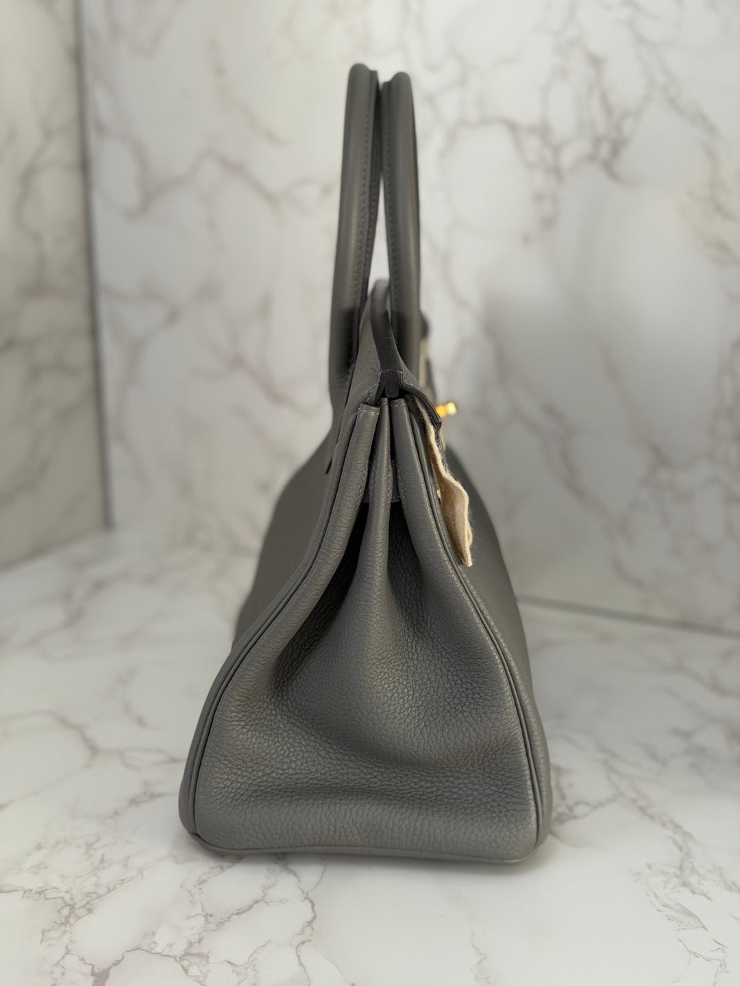 Hermes Birkin 30 Gris Meyer Togo Leather GHW Stamp U 2022