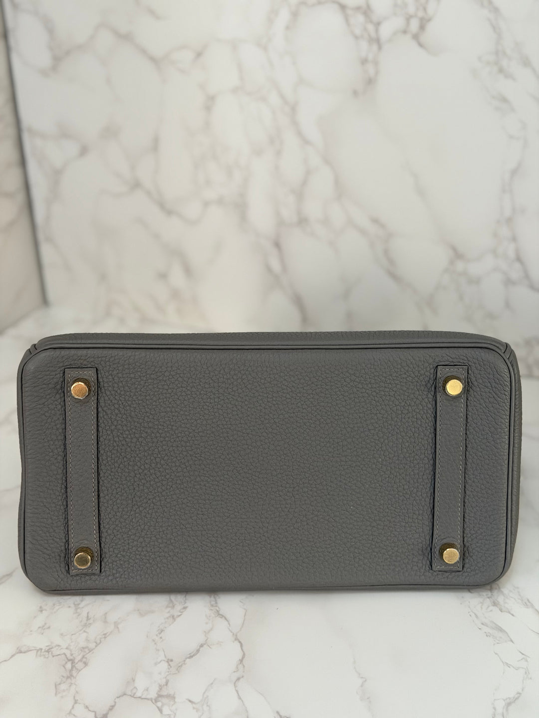 Hermes Birkin 30 Gris Meyer Togo Leather GHW Stamp U 2022