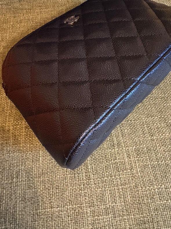 CHANEL Black Caviar LGHW New Style Clutch with chain 2025