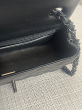 Load image into Gallery viewer, Chanel 2021 21B So Black Hardware Black Lambskin Mini Rectangular Flap Bag

