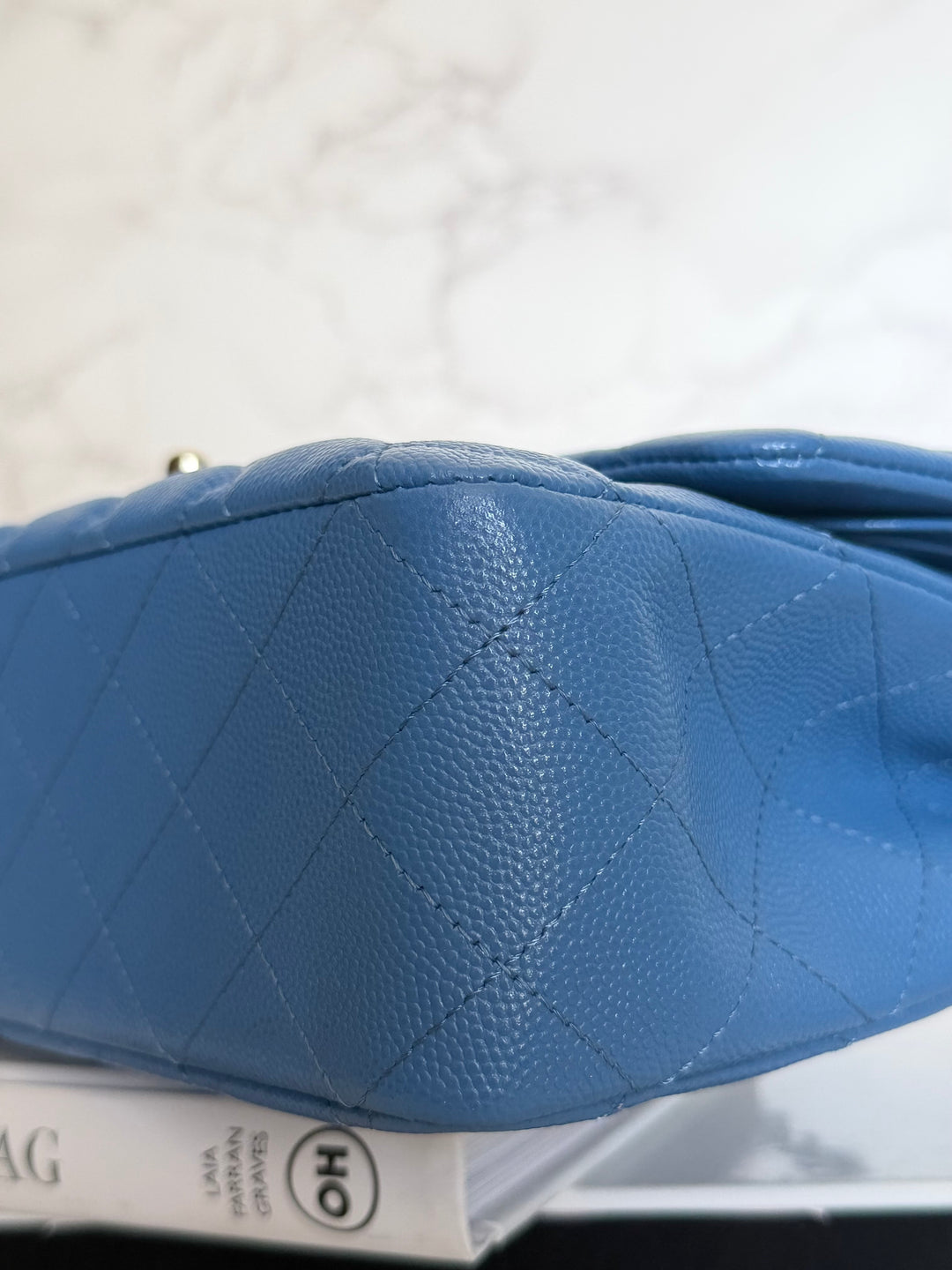 Chanel series 30 2020 Blue Caviar LGHW Medium ML timeless Classic double Flap Bag