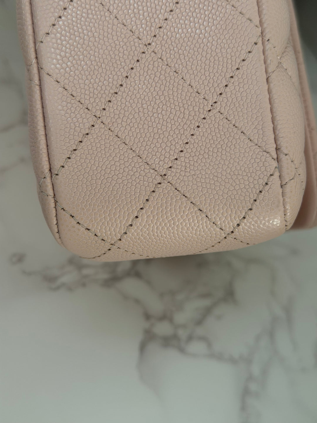 CHANEL 21C 2021 Rose Clair Caviar LGHW Medium ML 11.12 Timeless Classic Double Flap Bag