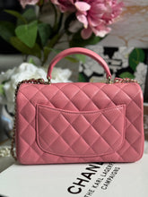 Load image into Gallery viewer, Chanel Pink Lambskin (2022) LGHW Mini Rectangular Flap Bag with Top Handle
