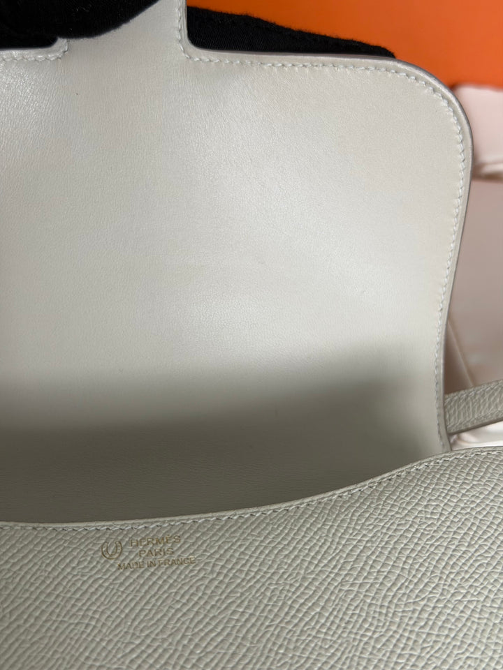 Hermès Constance 18 Mini Constance Craie Epsom Leather RGHW