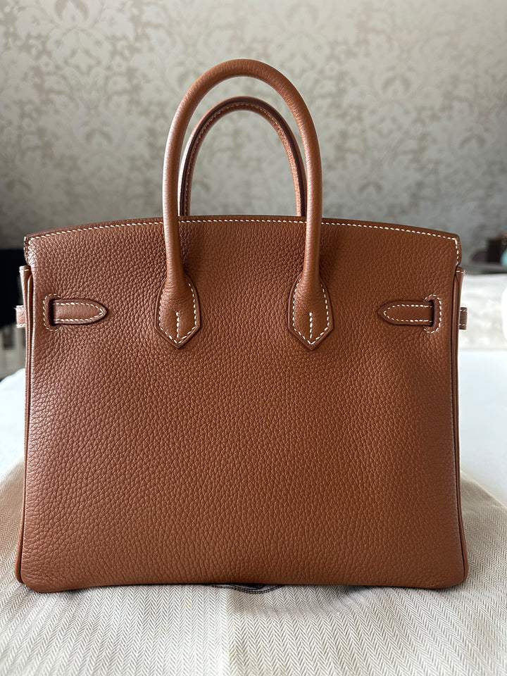 WA/Email to Purchase only- HERMÈS Gold Togo Leather with GHW Birkin 25 Stamp X 2016