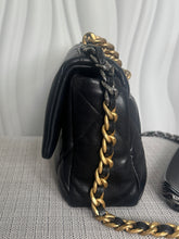 Load image into Gallery viewer, CHANEL 19 Size Small Black Lambskin Mixed Hardware Flap bag with Top Handle
