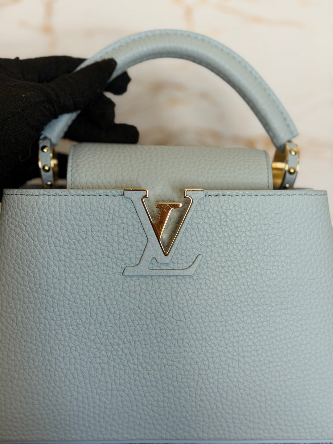 LOUIS VUITTON LV Capucines BB Light Blue 2025