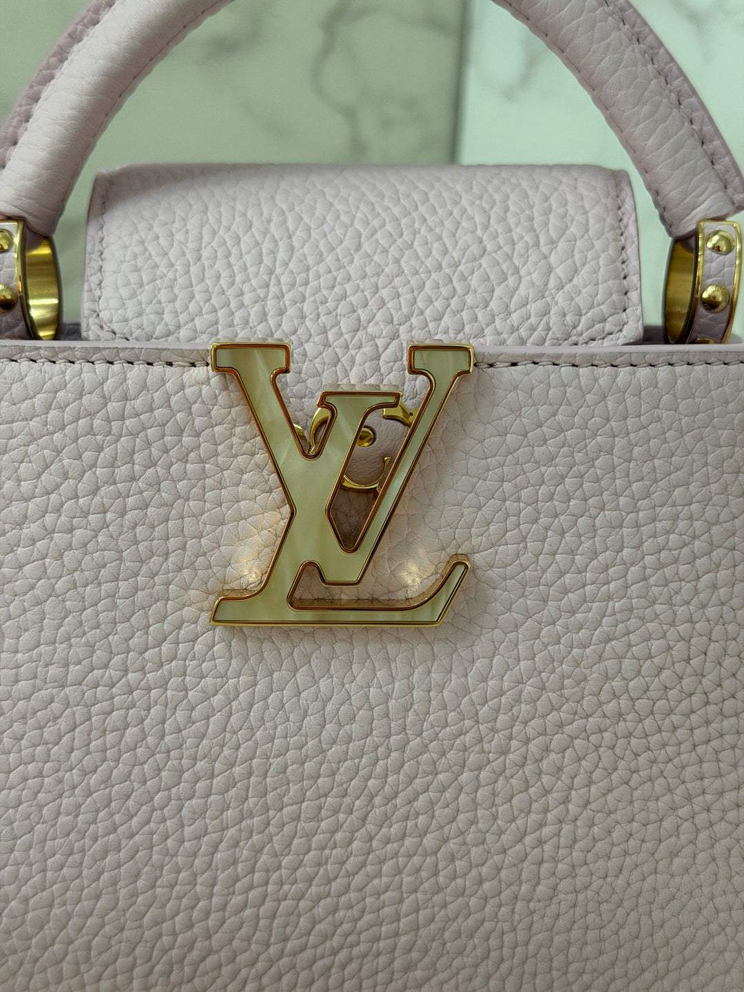 LOUIS VUITTON LV Mini Capucines In Guimauve Marshmallow Pink