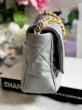 Load image into Gallery viewer, Chanel 19 size Small series 29 2020 Cruise Collection 20C Grey Lambskin Mixed HW Flap Bag
