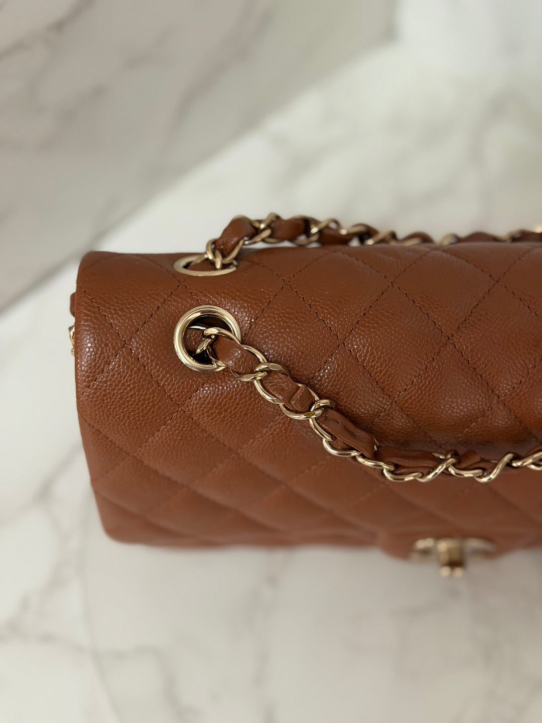 CHANEL Brown Caviar LGHW Medium ML Timeless 11.12 Classic Double Flap Bag 2023