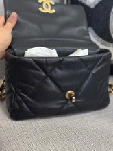 Load image into Gallery viewer, Chanel 19 Flap Bag from series 31 2021 in Black Lambskin Mixed Metal GHW Size Small
