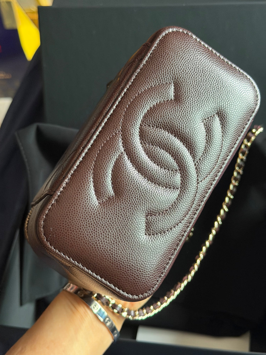 CHANEL 2026 26S collection Brown Caviar LGHW Small Vanity with Top Handle