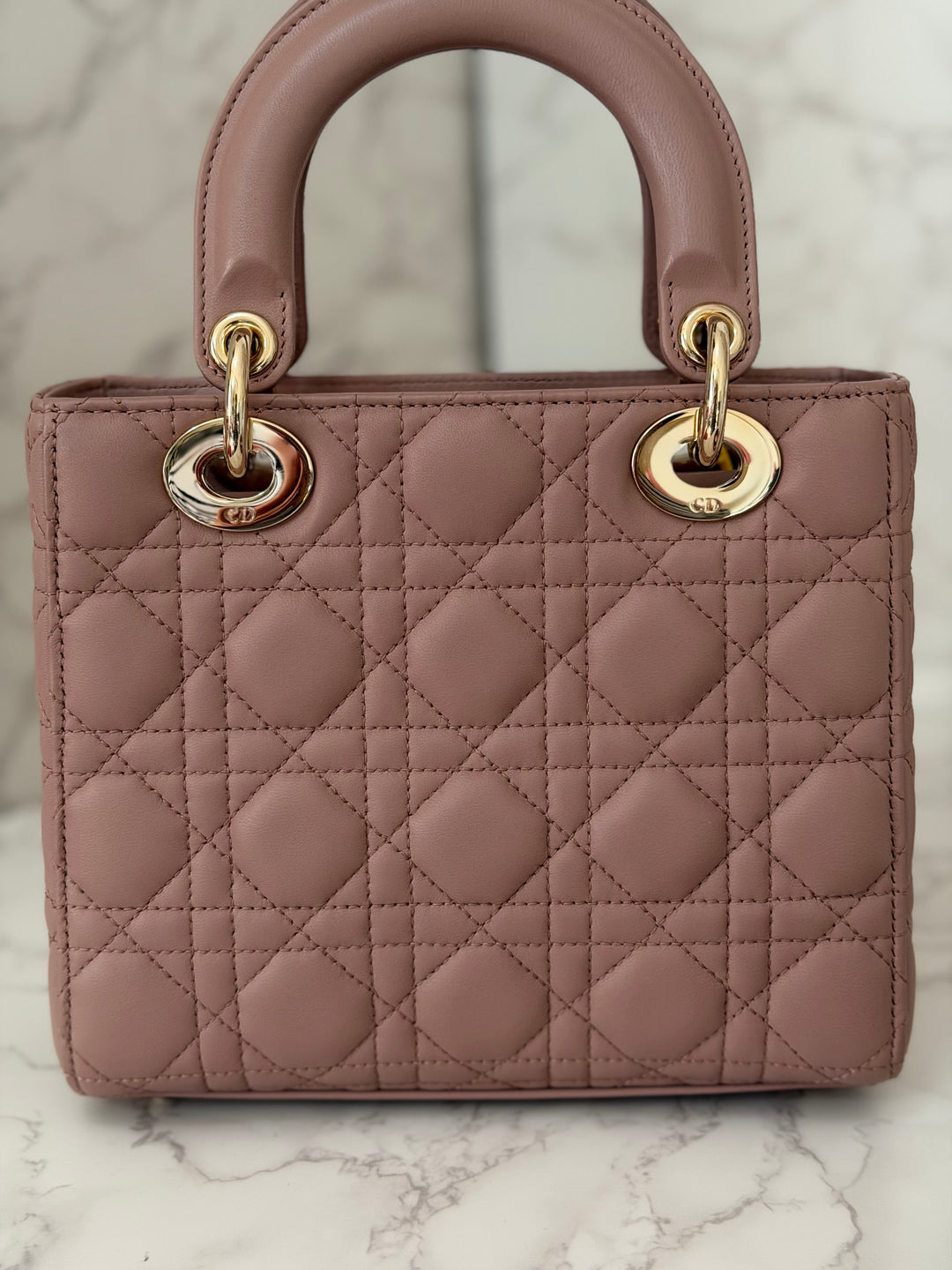 DIOR Lady Dior In Blush Lambskin LGHW size SMALL 2020