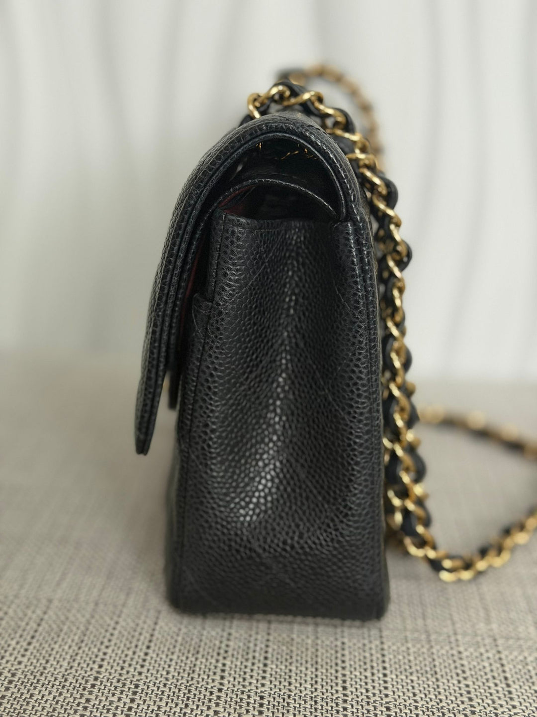 CHANEL Series 24 2017 Black Caviar GHW Medium M/L 11.12 Timeless Classic Double Flap Bag