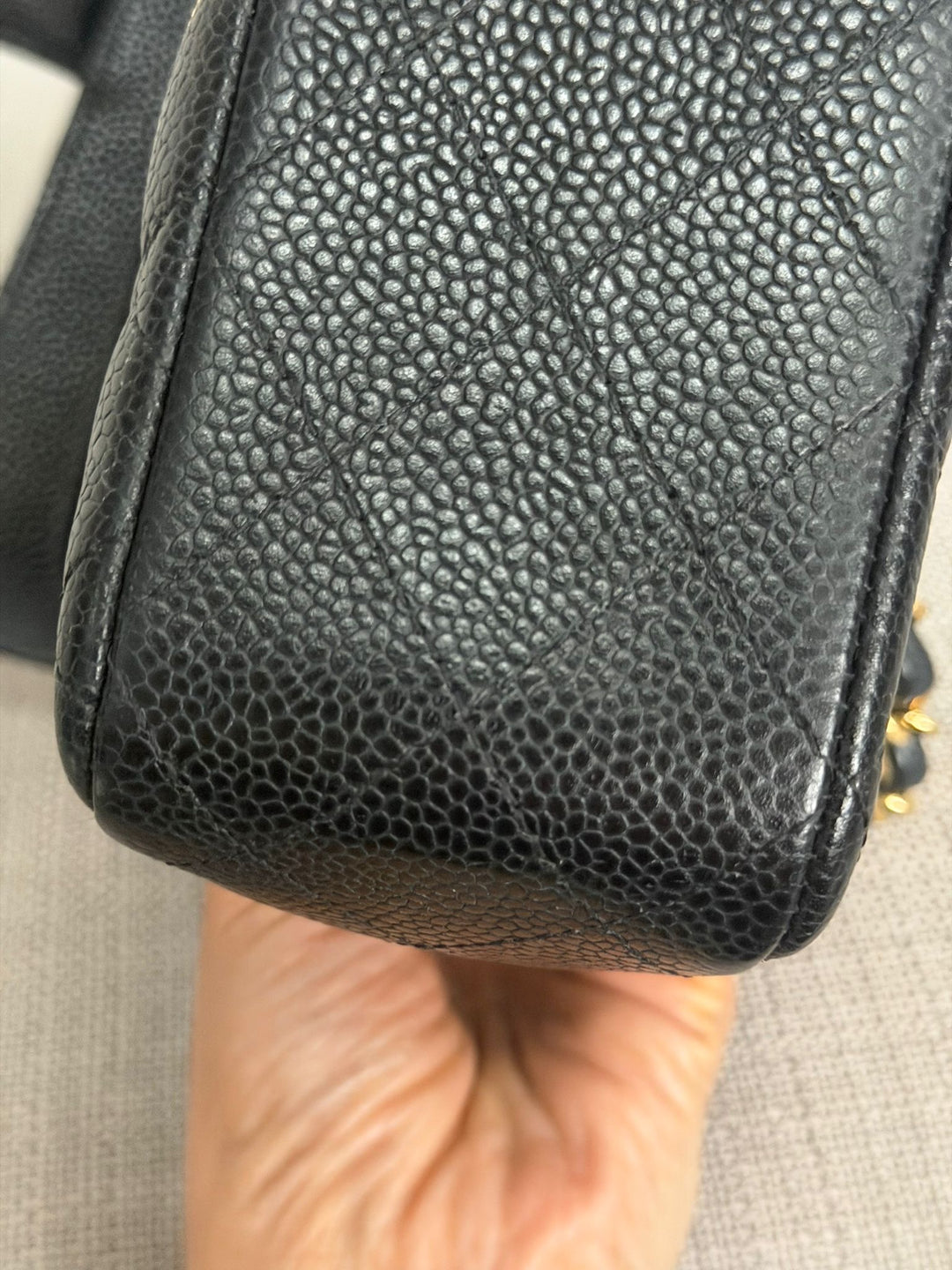 CHANEL Series 24 2017 Black Caviar GHW Medium M/L 11.12 Timeless Classic Double Flap Bag